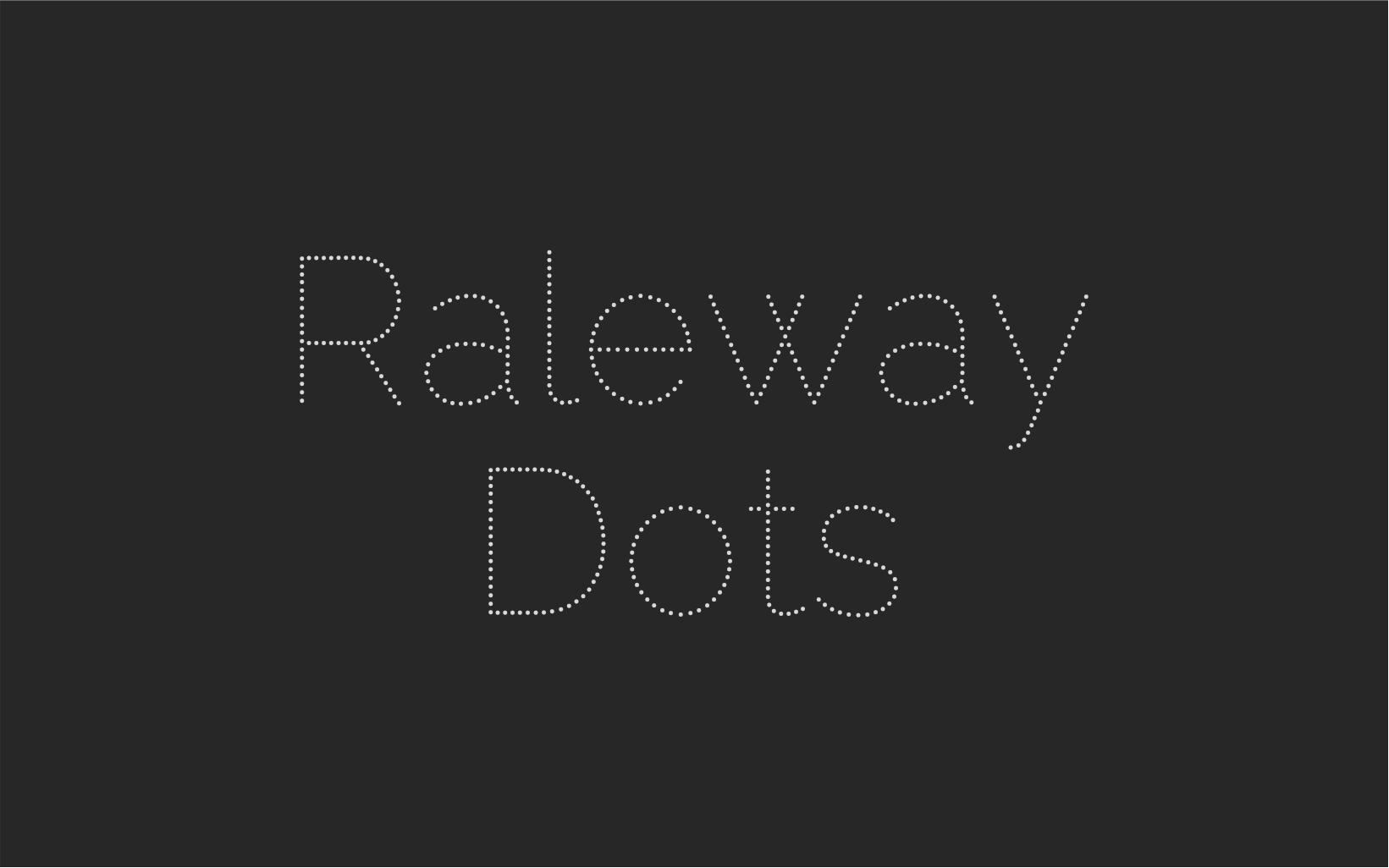 Raleway Dots