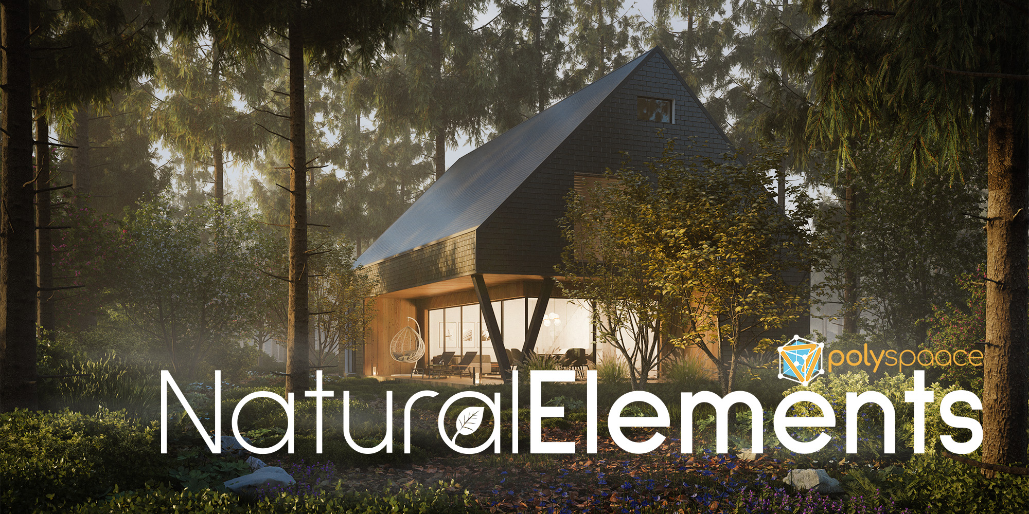 自然元素 - 树、草、植被库 + Flow 4 Pro 插件
