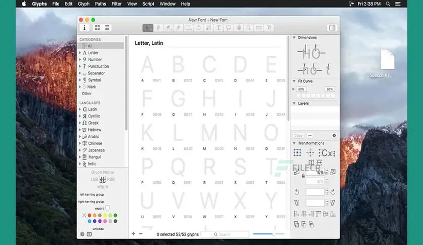 Glyphs 3.1.1