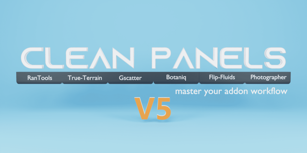 Blender插件管理 - Clean Panels 5.0.2