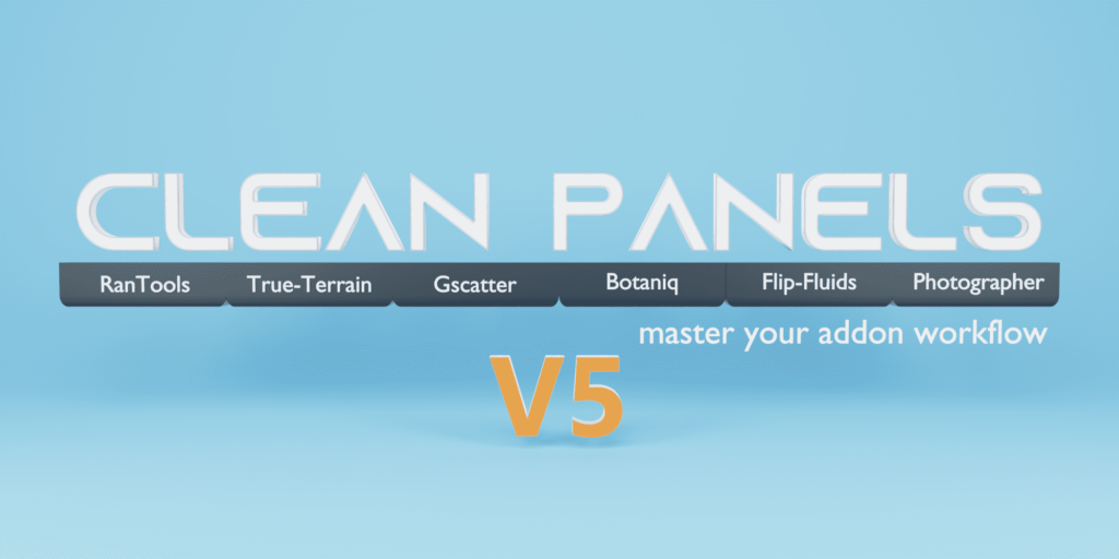 Blender插件管理 - Clean Panels 7.0.3