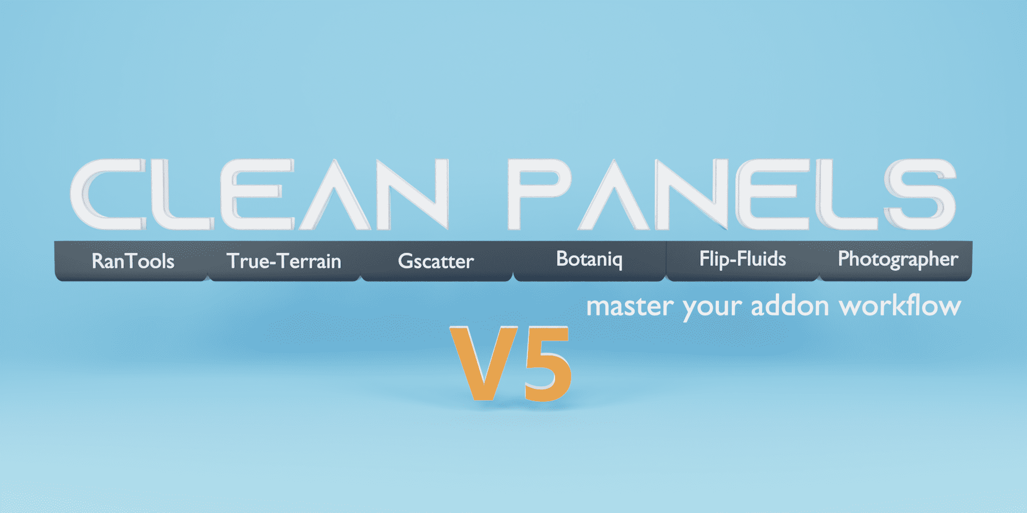 Blender插件管理 - Clean Panels 7.0.3