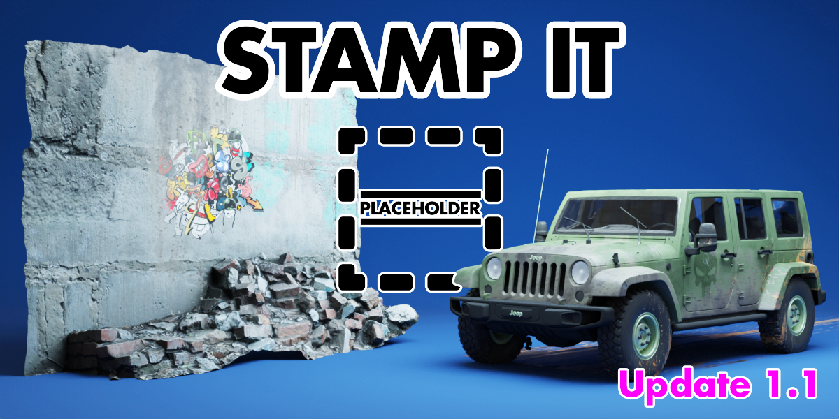 Blender插件 StampIT 1.2.2简化贴图过程