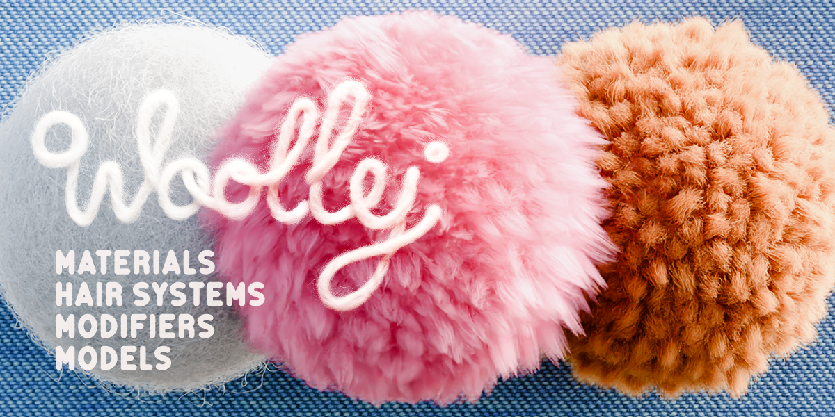 Blender插件 Woolly 针毡和编织生成 2.0.5