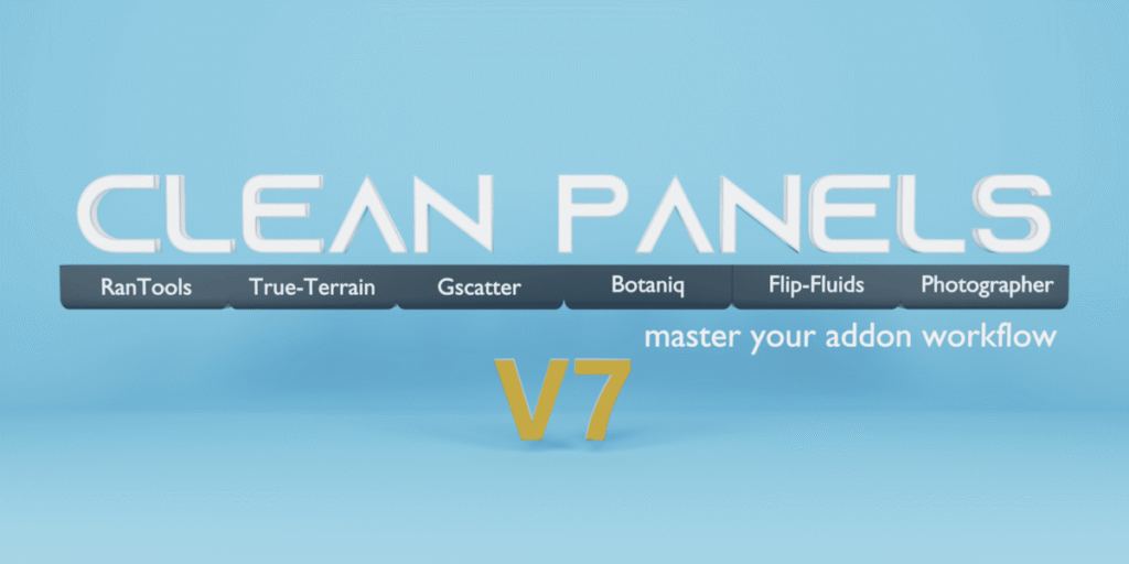 Blender插件管理 - Clean Panels 7.0.5